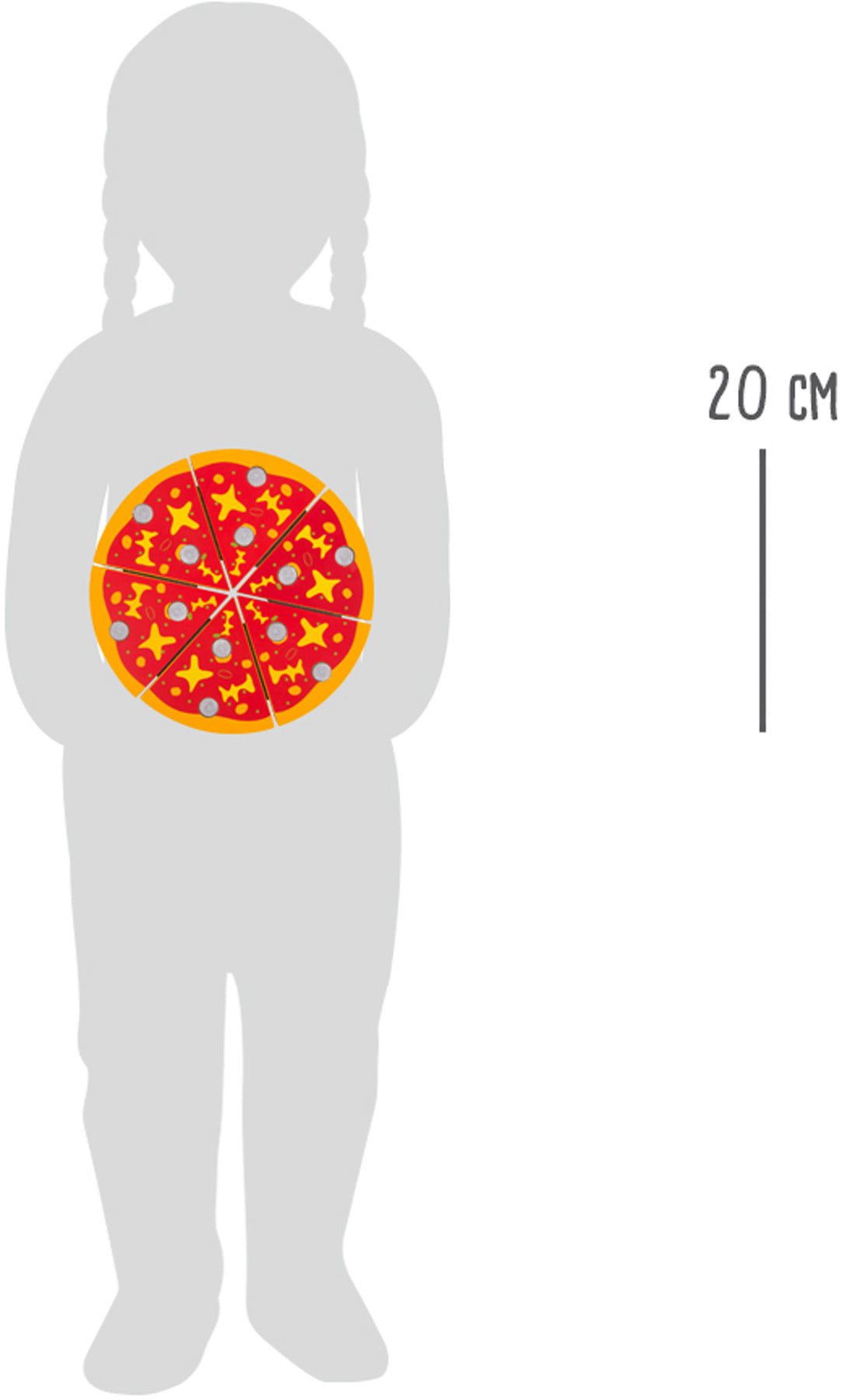 Schneide Pizza-Set – In der Küche, ab 24 Monate, 21 Teile, Holz | small foot®