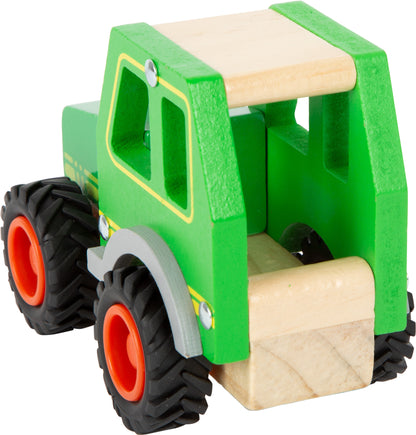 Traktor – Parkgaragen und Fahrzeuge, ab 18 Monate, Holz, ca. 13 x 7 x 10 cm | small foot®