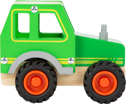 Traktor – Parkgaragen und Fahrzeuge, ab 18 Monate, Holz, ca. 13 x 7 x 10 cm | small foot®