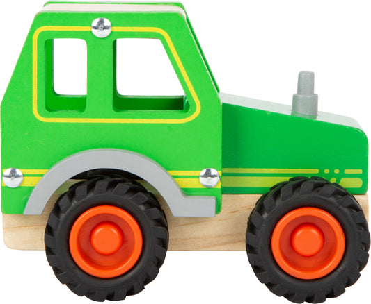 Traktor – Parkgaragen und Fahrzeuge, ab 18 Monate, Holz, ca. 13 x 7 x 10 cm | small foot®