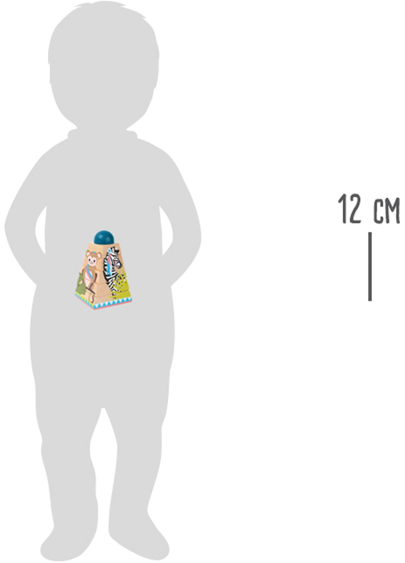 Stapelturm „Jungle“ – Motorikspielzeug, ab 12 Monate, 6 Teile, Holz | small foot®