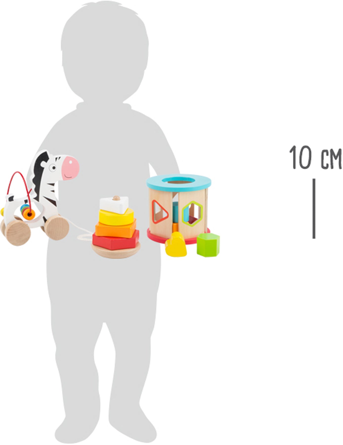 Motorikspielzeug-Set – ab 12 Monate, Holz | small foot®