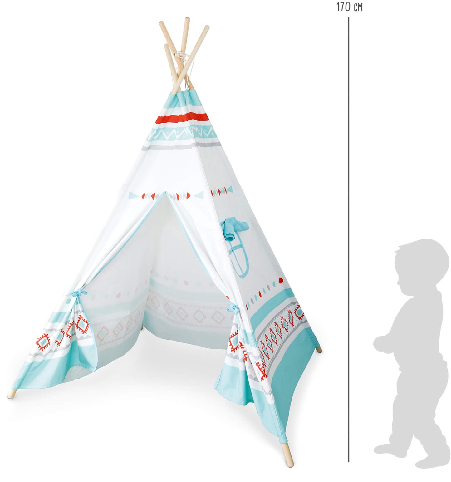 Spielzelt Tipi – Spielhäuser und Zelte, ab 24 Monate, Holz, Stoff | small foot®