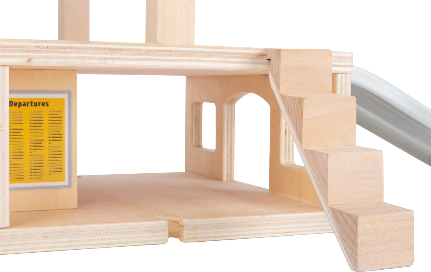 Bahnhof mit Zubehör – Holzeisenbahnen, ab 3 Jahre, 29 Teile, Kunststoff, Holz | small foot®