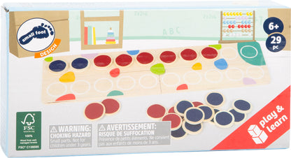 Rechenplättchen „Educate“ – Lernspielzeug und Tafeln, ab 6 Jahre, Holz, Stoff | small foot®