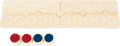 Rechenplättchen „Educate“ – Lernspielzeug und Tafeln, ab 6 Jahre, Holz, Stoff | small foot®