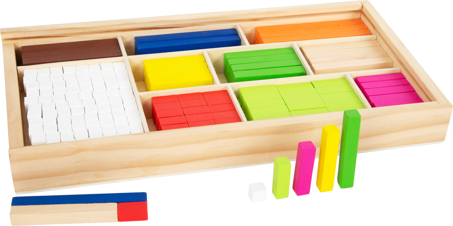 Lernbox Rechenstäbchen – Lernspielzeug und Tafeln, ab 4 Jahre, 308 Teile, Holz | small foot®