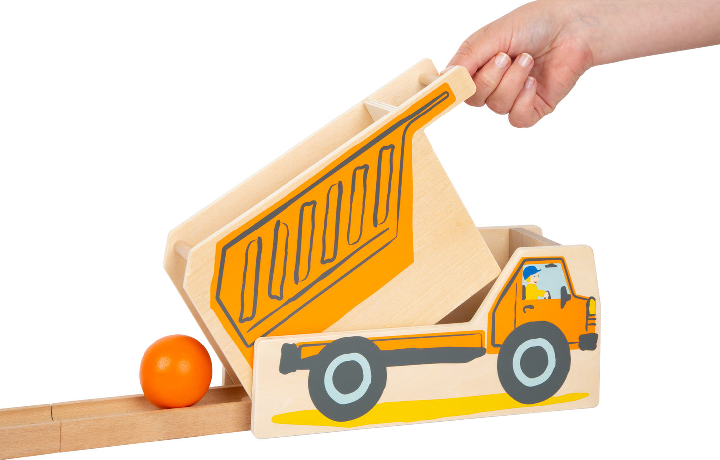 Kugelbahn Junior Baustelle – Kugelbahnen, ab 18 Monate, Holz, Kunststoff, Metall | small foot®