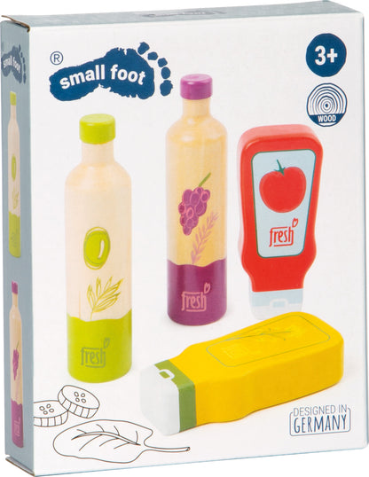 Saucen und Öl-Set „fresh“ – Kaufmannsläden, ab 24 Monate, 4 Teile, Holz | small foot®