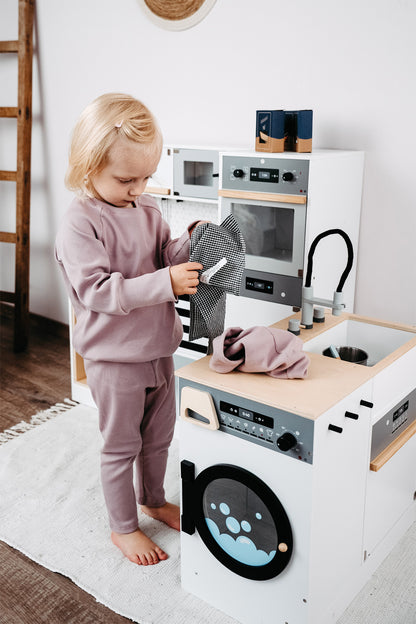 Kinderküche modular XL – In der Küche, ab 3 Jahre, Holz, Kunststoff, Metall | small foot®
