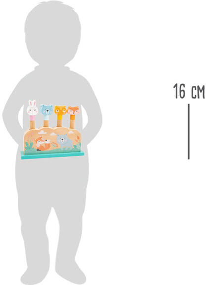 Steckspiel Pastell – Motorikspielzeug, ab 12 Monate, 5 Teile, Holz | small foot®