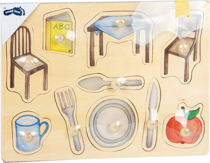 Setzpuzzle Alltagsgegenstände – Puzzles, ab 12 Monate, Holz | small foot®
