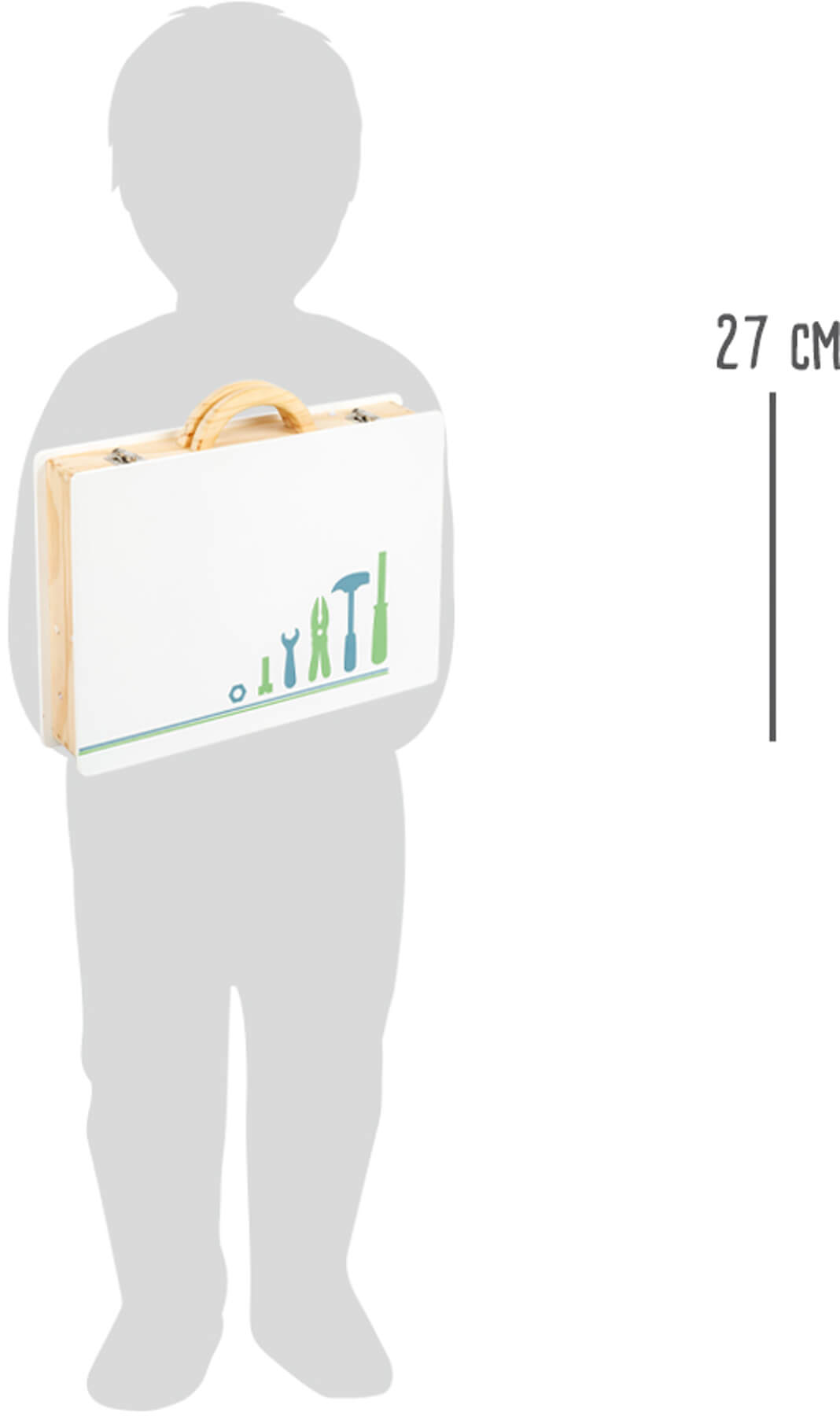 Werkzeugkoffer „Nordic“ – Werkstatt, ab 3 Jahre, 44 Teile, Metall, Stoff, Holz | small foot®