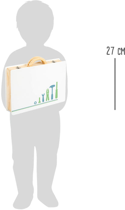 Werkzeugkoffer „Nordic“ – Werkstatt, ab 3 Jahre, 44 Teile, Metall, Stoff, Holz | small foot®