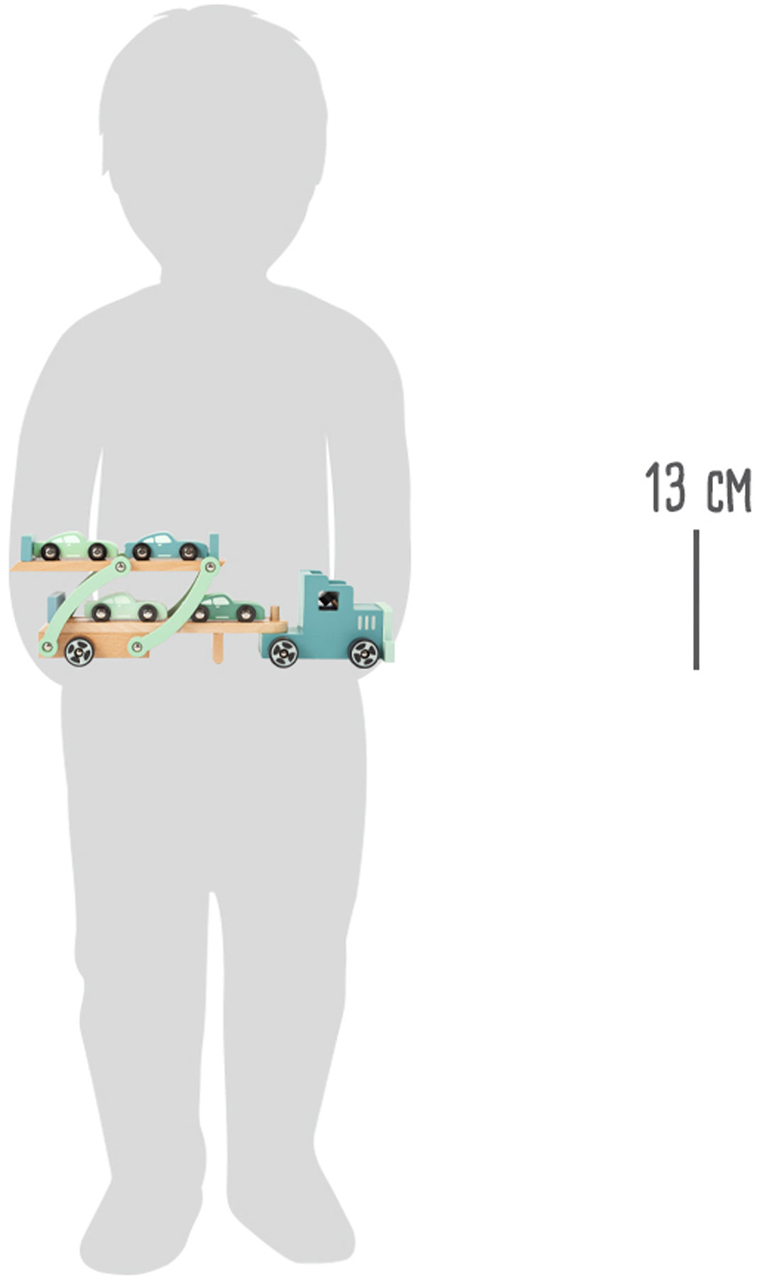 Autotransporter Chicago – Parkgaragen und Fahrzeuge, ab 18 Monate, Stoff, Holz | small foot®