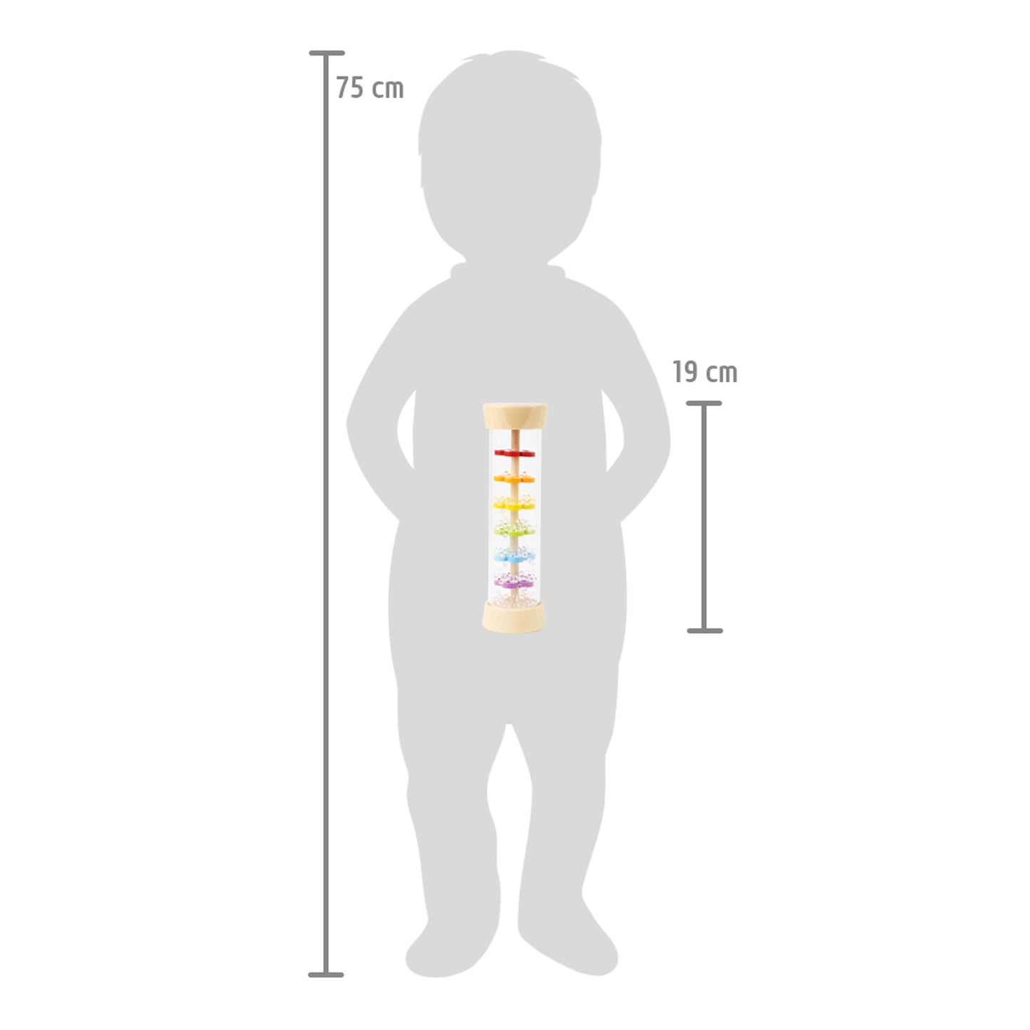 Regenmacher Regenbogen – Greiflinge, Rasseln und Schnullerketten, ab 6 Monate, small foot®
