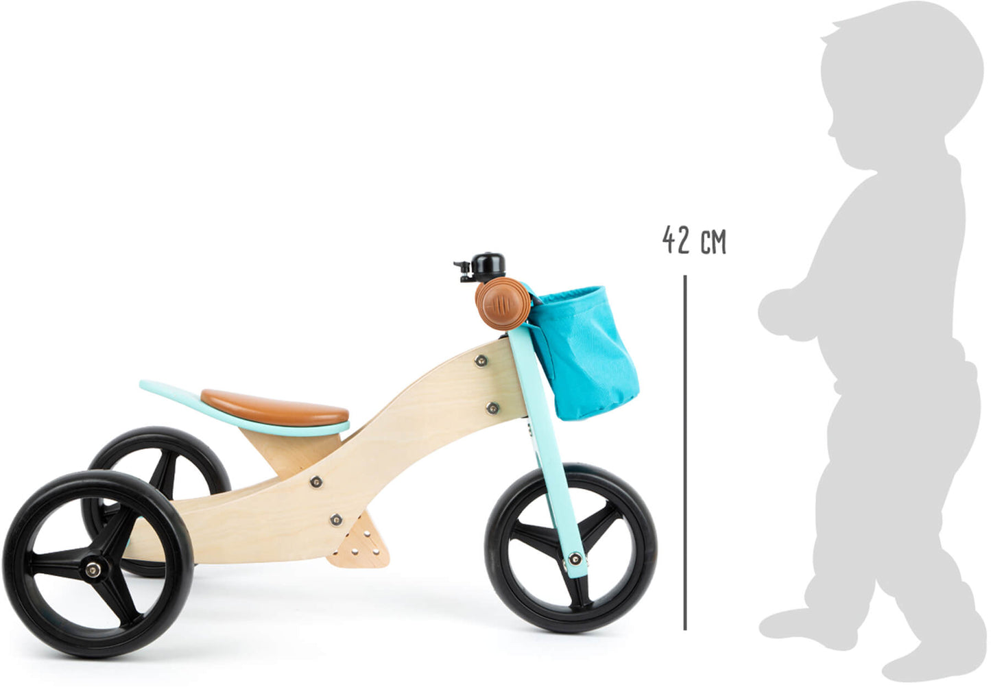 Laufrad und -dreirad Türkis – Laufräder, Trikes und Rutscher, ab 12 Monate, small foot®