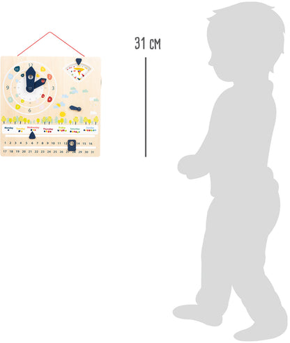 Lernuhr mit Kalender „Educate“, ab 5 Jahren, small foot®