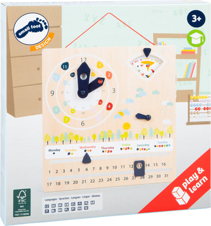 Lernuhr mit Kalender „Educate“, ab 5 Jahren, small foot®