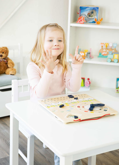 Lernuhr mit Kalender „Educate“, ab 5 Jahren, small foot®