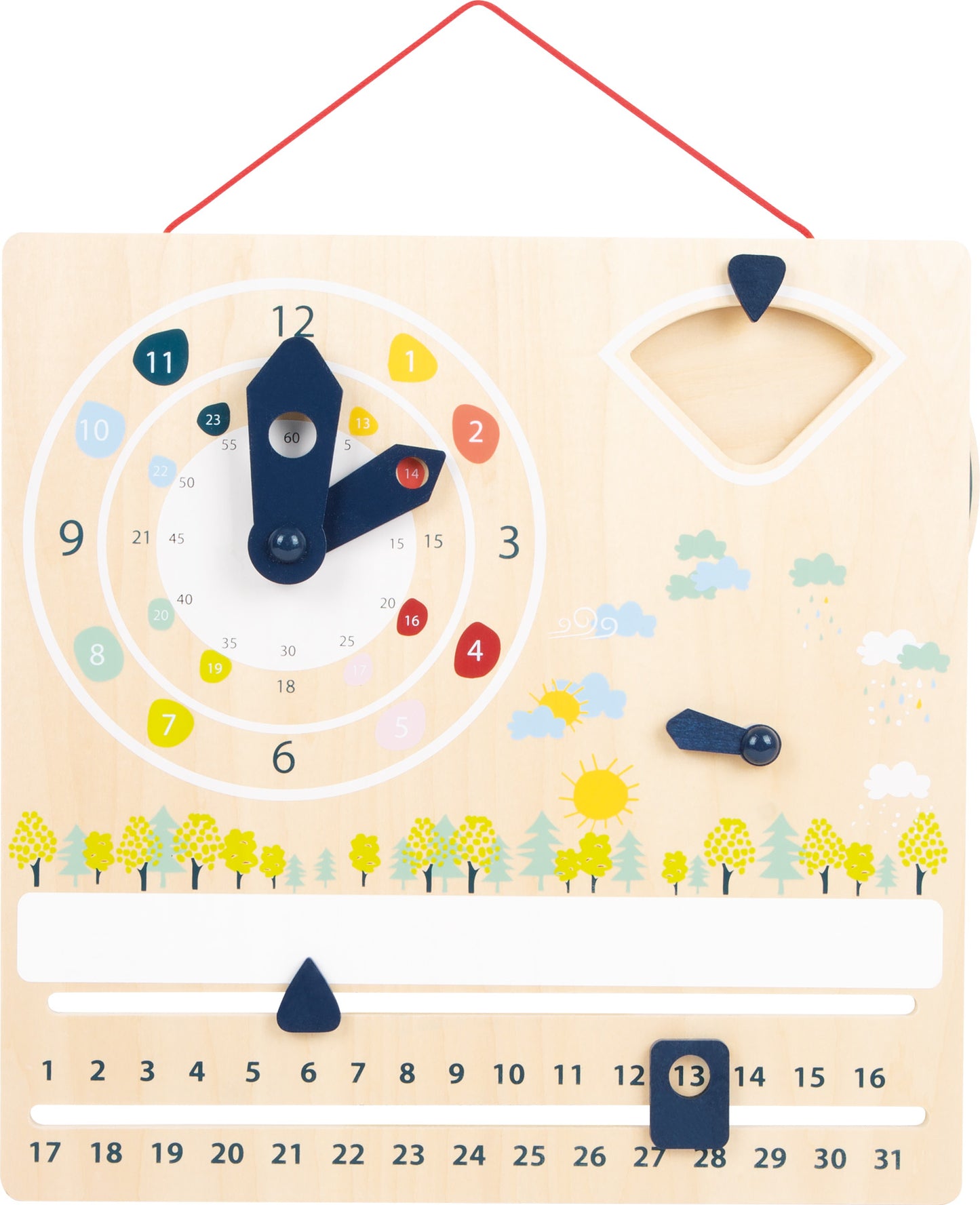 Lernuhr mit Kalender „Educate“, ab 5 Jahren, small foot®