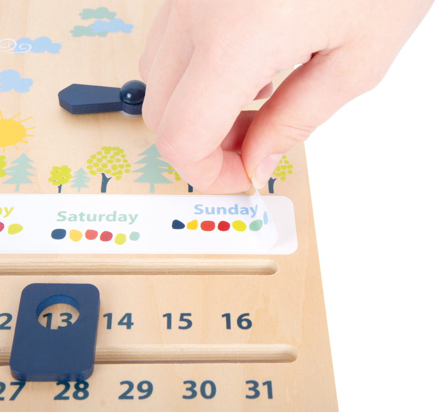 Lernuhr mit Kalender „Educate“, ab 5 Jahren, small foot®