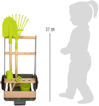 Gartentrolley-Set – Haushalt und Garten, ab 3 Jahre, 6 Teile, small foot®