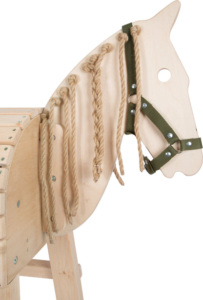 Holzpferd – Bewegungsspielzeug, ab 3 Jahre, Stoff, Holz | small foot®