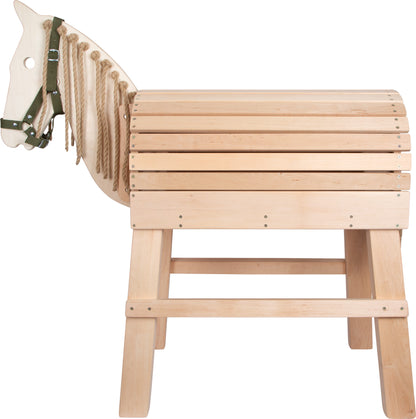 Holzpferd – Bewegungsspielzeug, ab 3 Jahre, Stoff, Holz | small foot®