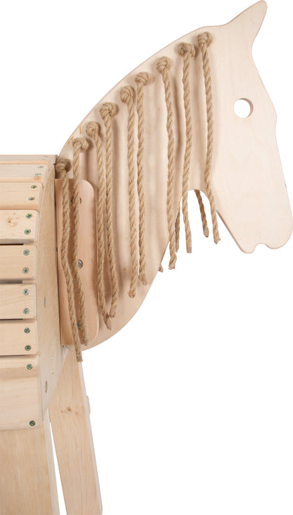 Holzpferd – Bewegungsspielzeug, ab 3 Jahre, Stoff, Holz | small foot®