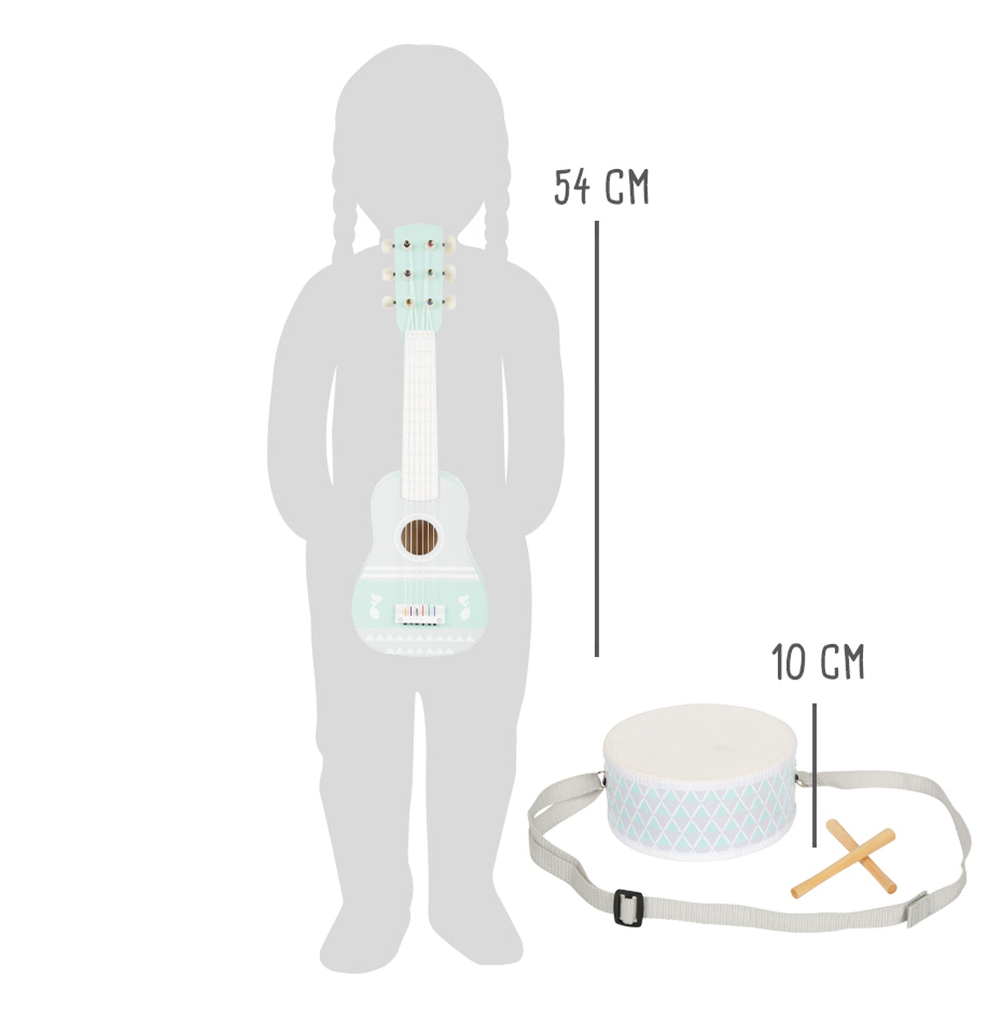 Musik-Set Pastell – Musikinstrumente, ab 3 Jahre, 3 Teile | small foot®