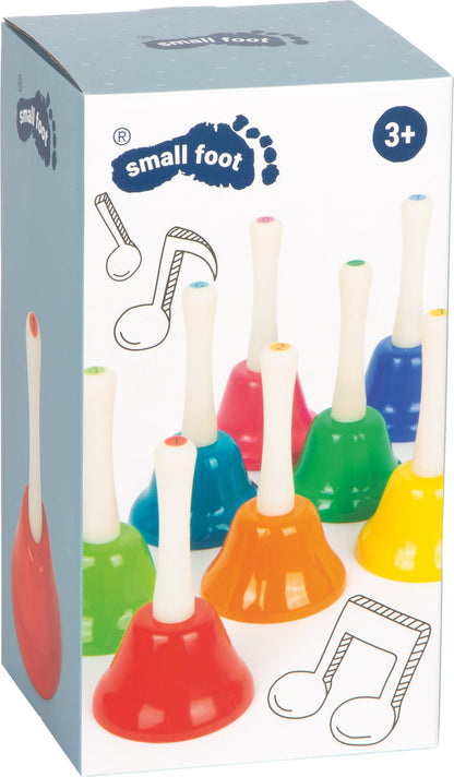 Handglocken-Set – Musikinstrumente, ab 3 Jahre, 8 Teile, small foot®