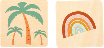 Memo „Safari“ – Gesellschaftsspiele, ab 3 Jahre, 28 Teile, Holz, small foot®
