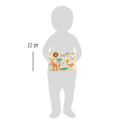 Setzpuzzle „Safari“ – Puzzles, ab 12 Monate, Holz, ca. 30 x 22 x 1 cm, small foot®