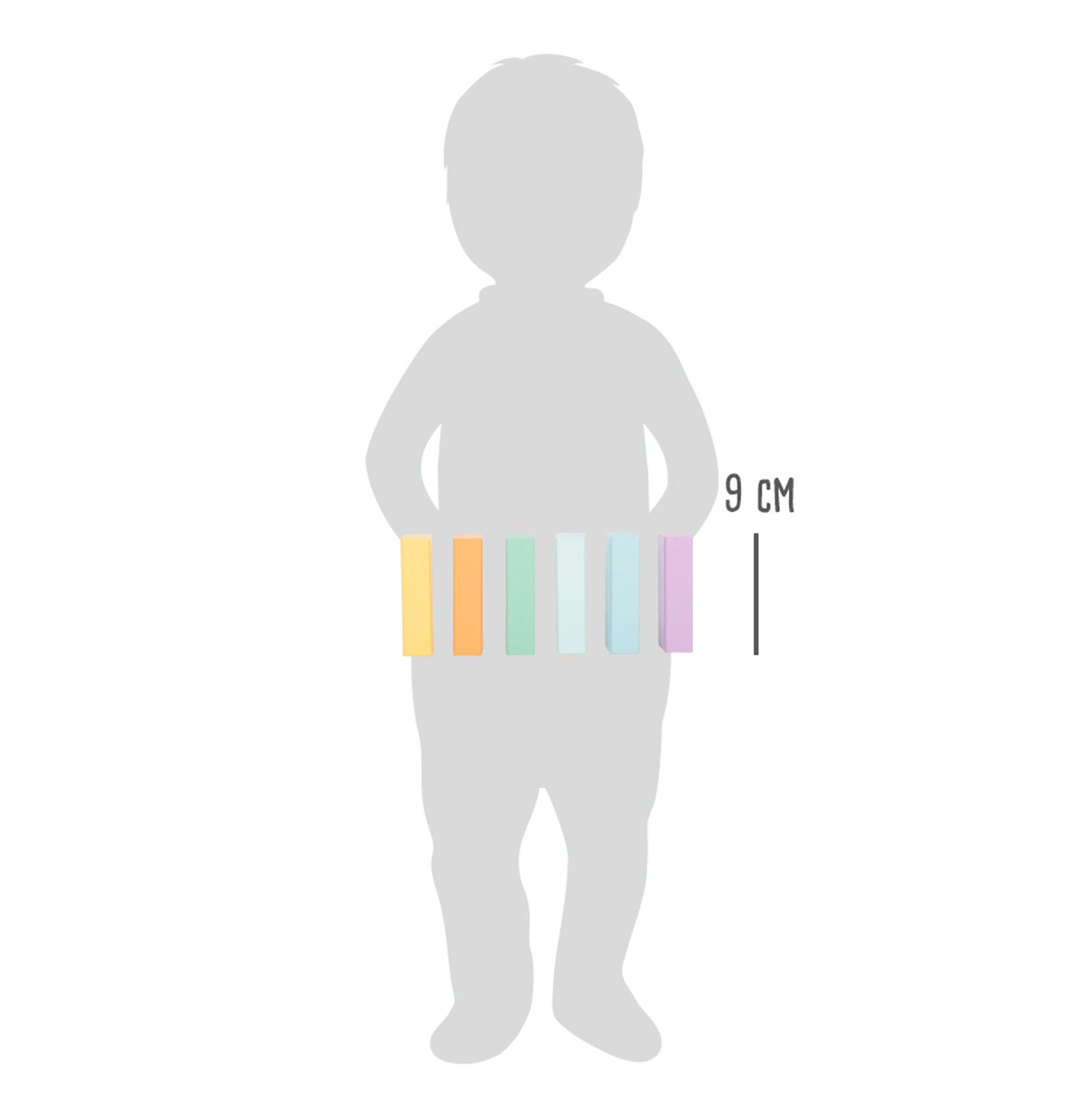 Holzbausteine Pastell – ab 12 Monate, 50 Teile, Holz, small foot®