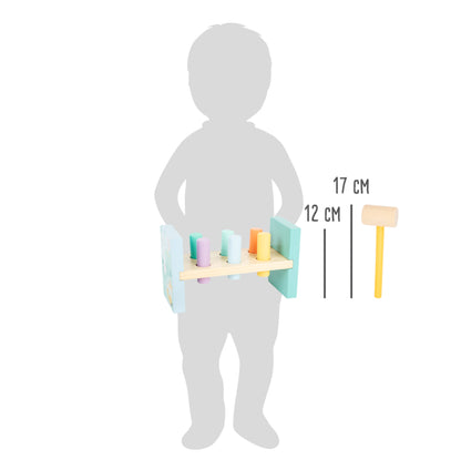 Klopfbank Pastell – Klopfspiele, ab 18 Monate, small foot®