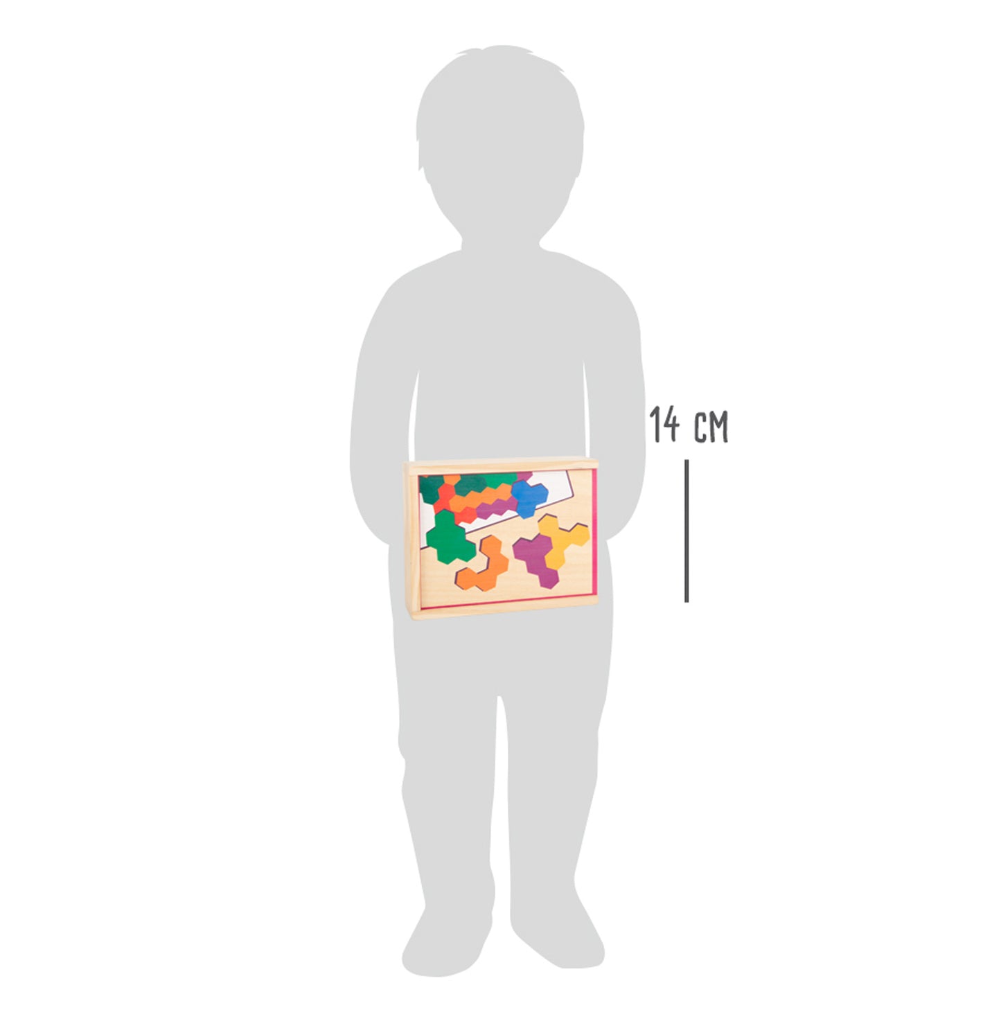 Lernspiel Holzpuzzle Hexagon ab 3 Jahre, small foot®