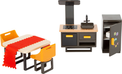 Puppenhausmöbel-Set Modern – Puppenhäuser, ab 3 Jahre, 30 Teile, small foot®