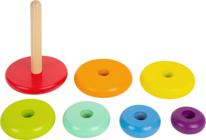 Stapelturm Regenbogen – Motorikspielzeug, ab 12 Monate, 7 Teile, small foot®
