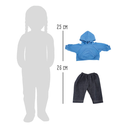 Puppenkleidung Kapuzenpullover und Hose, ab 24 Monate, small foot®