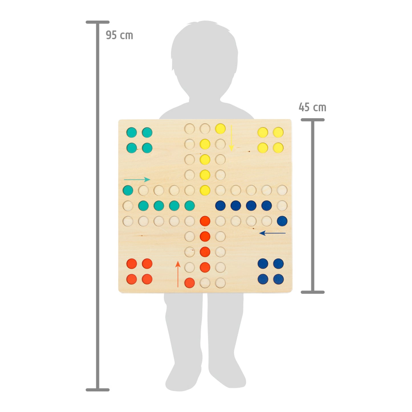 Ludo XL – Gesellschaftsspiele, ab 4 Jahre, small foot®