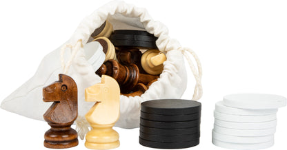 Schach und Dame XL – Gesellschaftsspiele, ab 6 Jahre, small foot®