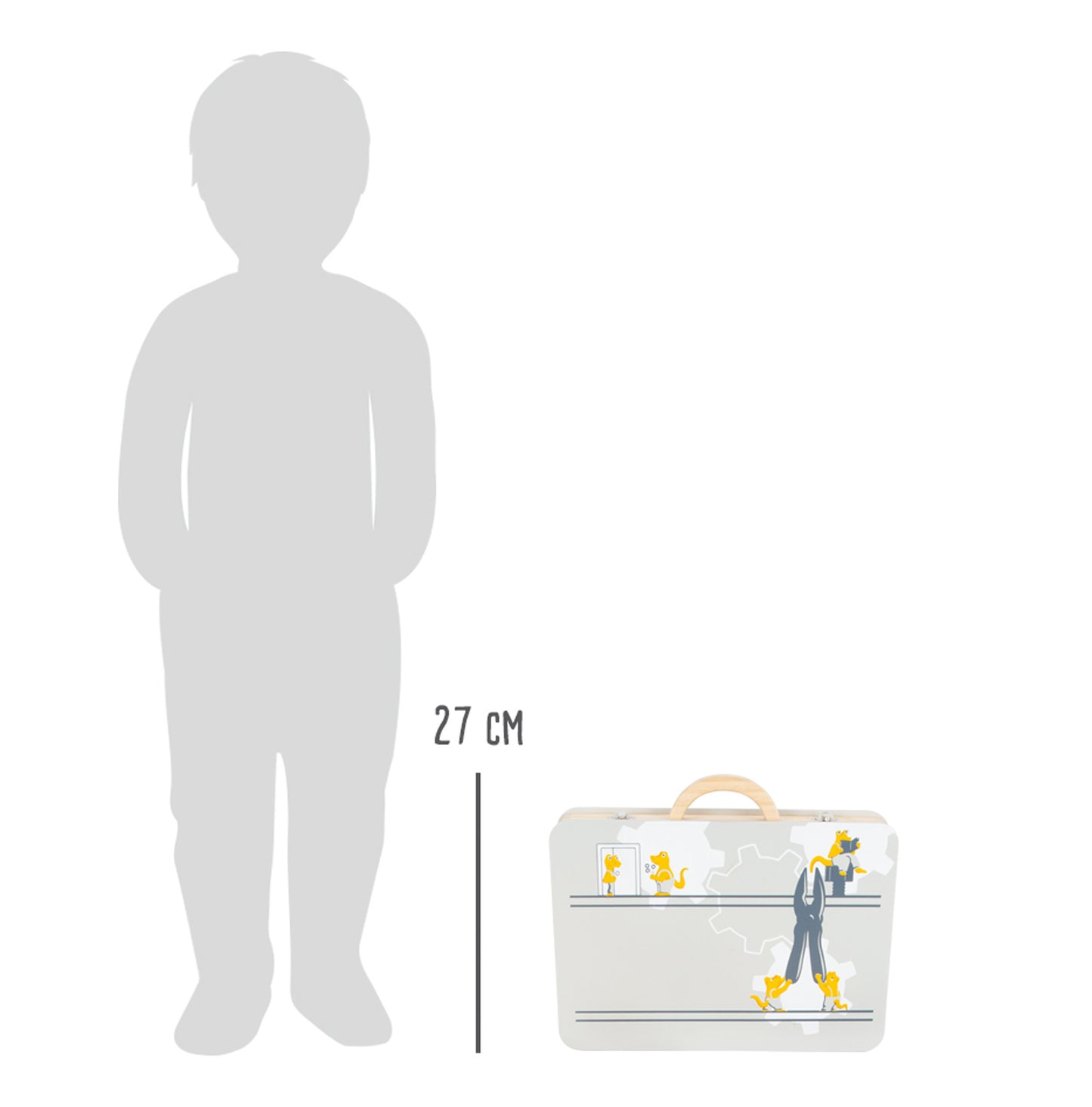 Werkzeugkoffer „Miniwob“ – Werkstatt, ab 3 Jahre, 44 Teile, small foot®