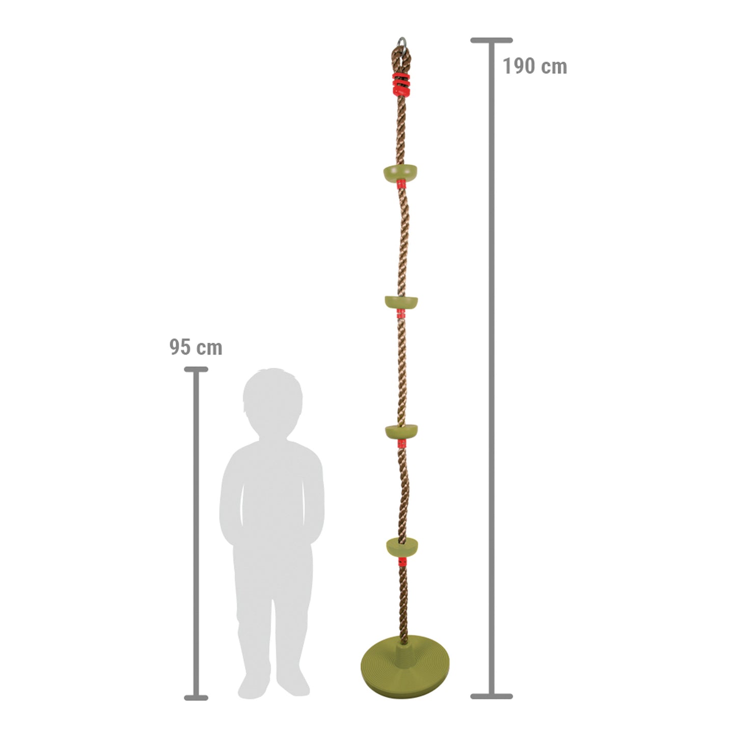 Tellerschaukel mit Kletterseil, ab 3 Jahren, small foot®