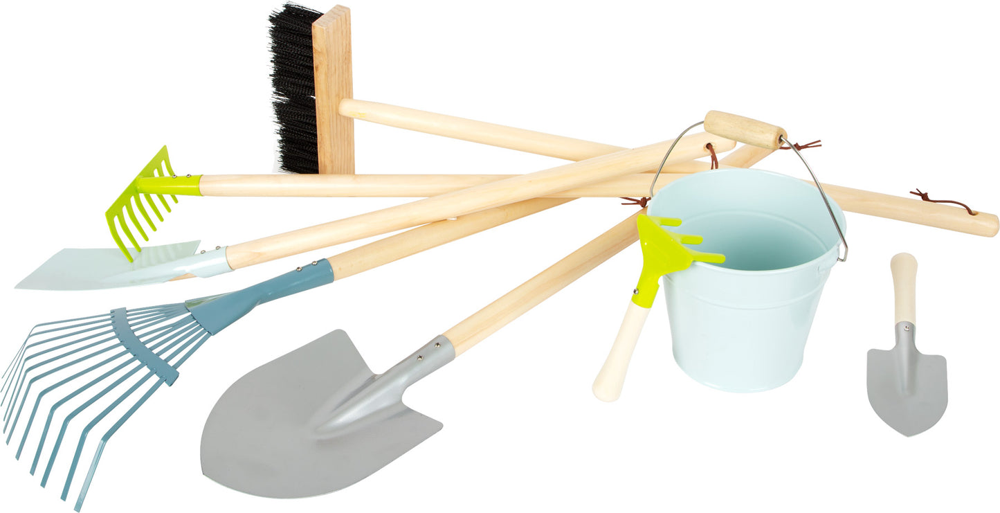Großes Gartenwerkzeug-Set – Kleine Gartengeräte, ab 3 Jahre, 8 Teile, small foot®