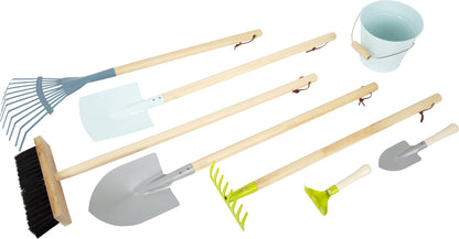 Großes Gartenwerkzeug-Set – Kleine Gartengeräte, ab 3 Jahre, 8 Teile, small foot®