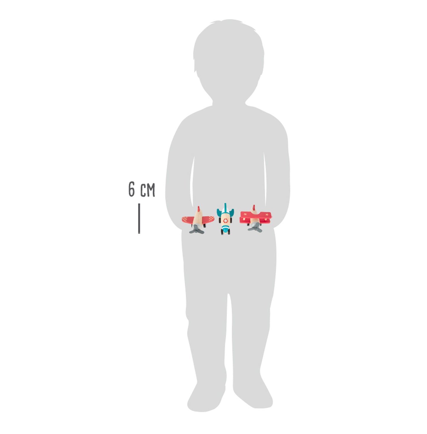 Rückziehflieger-Set – Parkgaragen und Fahrzeuge, ab 12 Monate, 3 Teile, small foot®