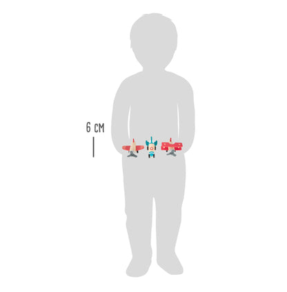 Rückziehflieger-Set – Parkgaragen und Fahrzeuge, ab 12 Monate, 3 Teile, small foot®