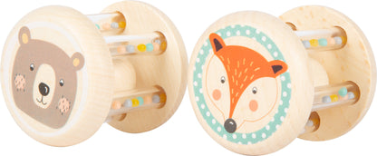 Babyrasseln Tiere Pastell – Greiflinge, Rasseln und Schnullerketten, ab 0 Monate, 2 Teile, small foot®