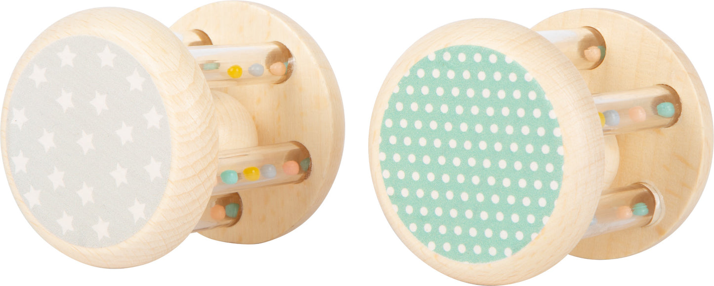 Babyrasseln Tiere Pastell – Greiflinge, Rasseln und Schnullerketten, ab 0 Monate, 2 Teile, small foot®